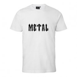 Metal t-shirt Vit