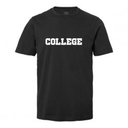 College t-shirt Svart