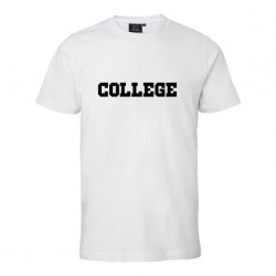 College t-shirt Vit