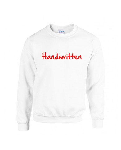 Handwritten sweatshirt