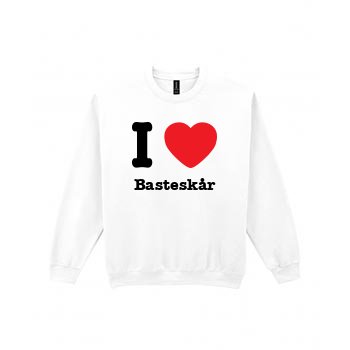 I love min ort sweatshirt i Basteskår