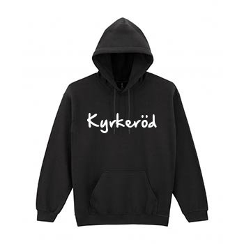 Handwritten hoodie i Kyrkeröd
