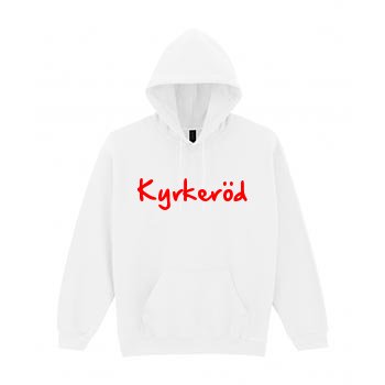Handwritten hoodie i Kyrkeröd