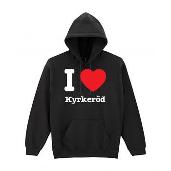 I love min ort hoodie i Kyrkeröd