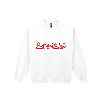 Graffiti sweatshirt i Stensjö